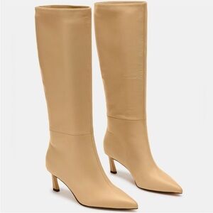Lavan boots | Elegant Yellow Knee-High Boots